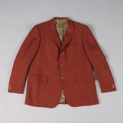 Vintage Men's Jacket Wool Size 38 Italy 1970s