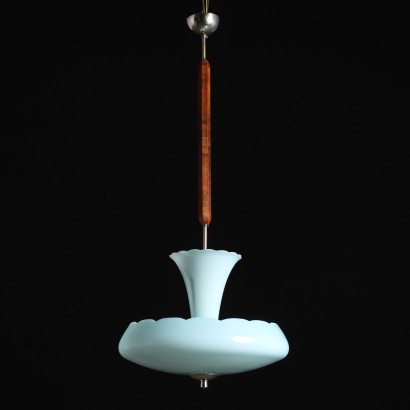 Ceiling Lamp Wood Italy 1940s