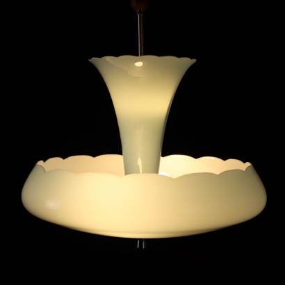 Ceiling Lamp Wood Italy 1940s