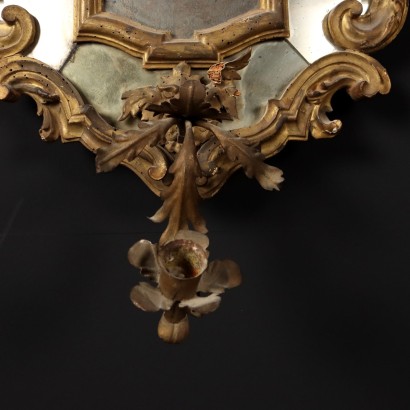 Paar Spiegel Barock Holz Italien XVIII Jhd