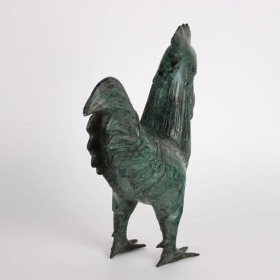 Hahn Skulptur Bronze Italien 1930er-1940er