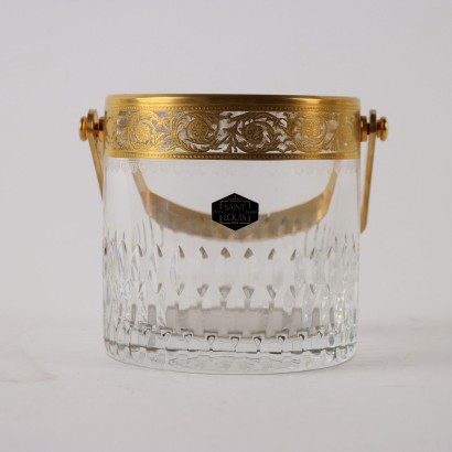 Ice Bucket Thistle Gold Crystal France XX Century