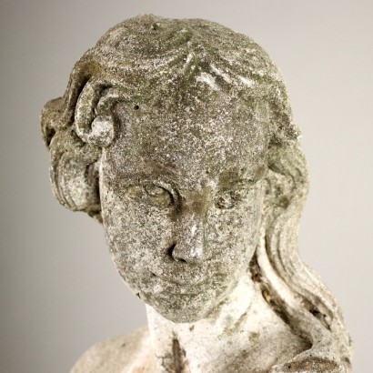 Sculpture Allegorie de l\'Été Grès Italie XXe Siècle