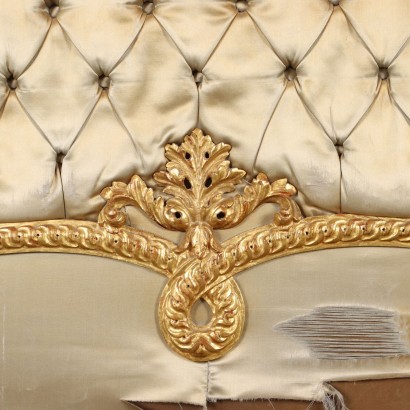 Headboard Neoclassical Style Gilded Wood Italy XX Century