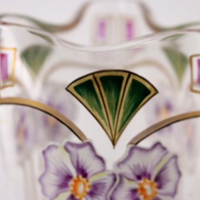 Paar Vasen Art Nouveau Stil Glas Europa XIX-XX Jhd