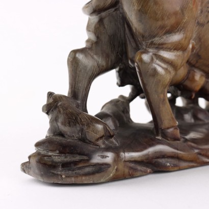 Cochon Sculpture Stéatite Chine XXe Siècle