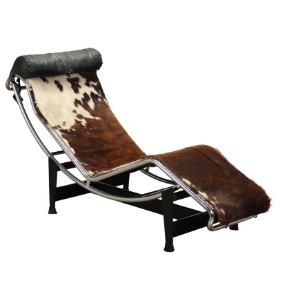 'LC4' Cassina Chaise Longue Leather Italy 1970s