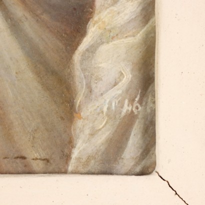 Flora Kopie Nach Tizian Öl auf Leinwand Italien XIX-XX Jhd
