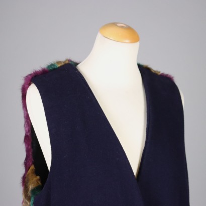 Weili Zheng Sleeveless Coat Wool Size 10/12 Italy