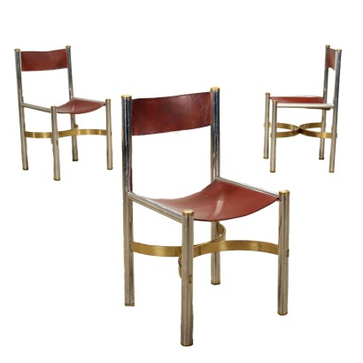 Grupo de 3 sillas, sillas años 70