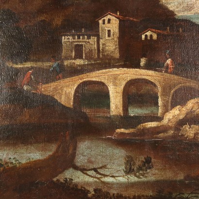 Couple of Paintings Oil on Canvas Northern Europe XVII-XVIII Century