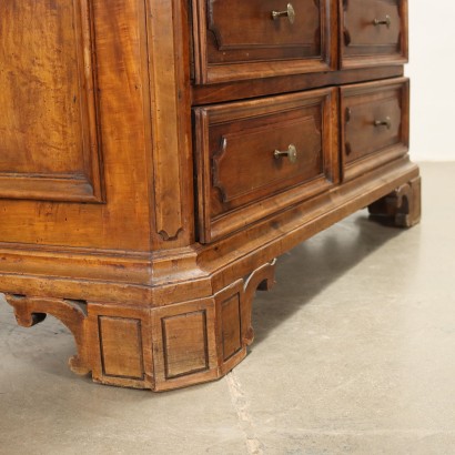 Chest of Drawers Baroque Pear Wood Italy XVIII Century