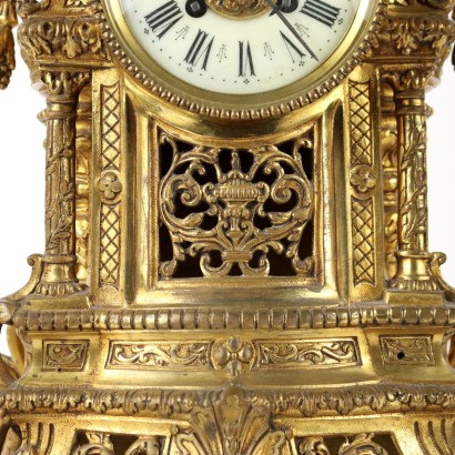 Table Clock Eclecticism Gilded Bronze Europe XIX Century