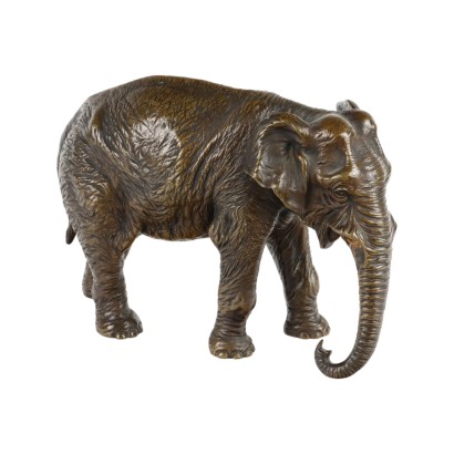 Elephant Bronze Sculpture Europe XX Century