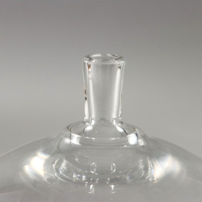 I. Lundin Apple Vase for Orrefors Glass Sweden 1957