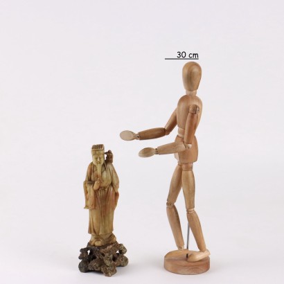 Zhang Guo Figura in Pietra Saponaria