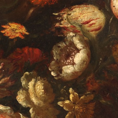 Cuadro de bodegones con flores del siglo XVI