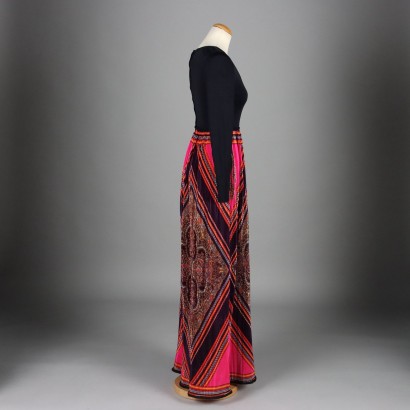 Vintage Kleid Fiber Gr. S Italien 1970er