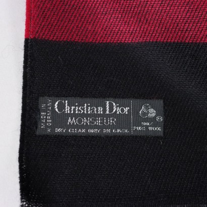 Vintage Scarf Dior Monsiuer Wool France 1990s