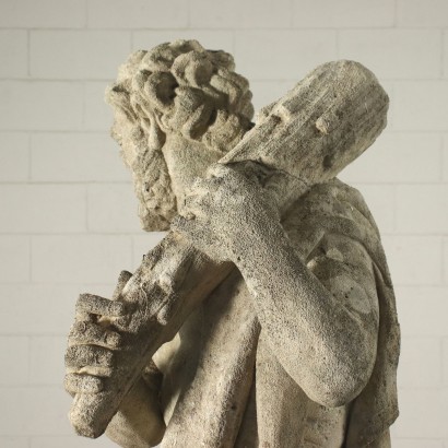 Herkules Skulptur Barock Stein Italien XVIII Jhd