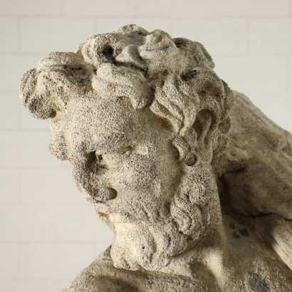 Hercule Sculpture Baroque Pierre Italie XVIIIe Siècle