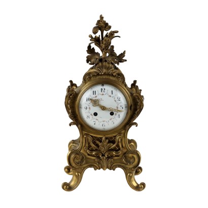 Countertop Clock Palais Royal Gilded Bronze France XIX Century