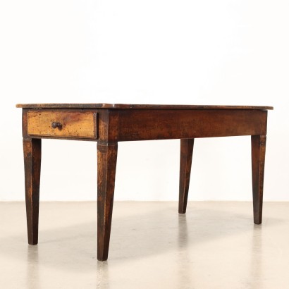 Rectangular Table Directoire Walnut Italy XVIII Century