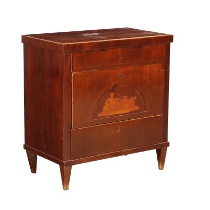 Bedside Table Neoclassical Style Mahogany France XIX Century
