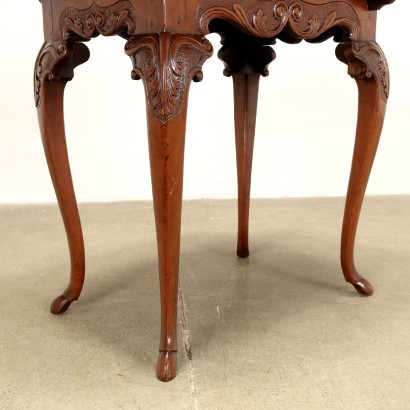 Coffee Table Chippendale Style Walnut Northern Europe XIX Century