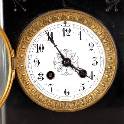 antigüedades, reloj, reloj antigüedades, reloj antiguo, reloj antiguo italiano, reloj antiguo, reloj neoclásico, reloj del siglo XIX, reloj de péndulo, reloj de pared, reloj de encimera de mármol