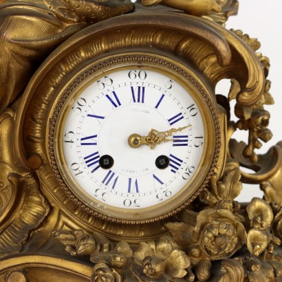 Horloge d\'Appui Bronze Doré France XIXe Siècle