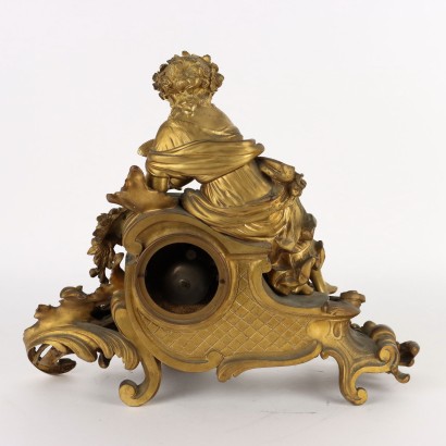 Mantel Clock Gilded Bronze France XIX Century