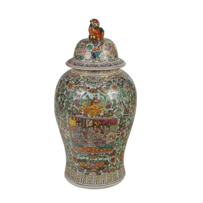Vase Balustre Céramique Chine XXe Siècle