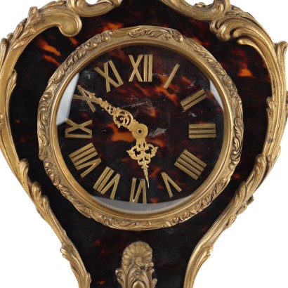 Table Clock O. Ferrari Gilded Bronze Italy XX Century