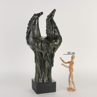 Paar Pferde Skulptur aus Keramik Europa 1960er-1970er Jahre