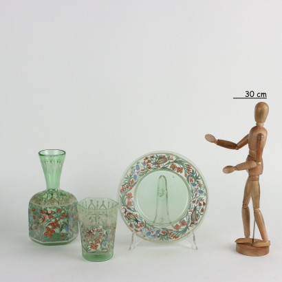 Blown Glass Tableware Middle East XIX Century