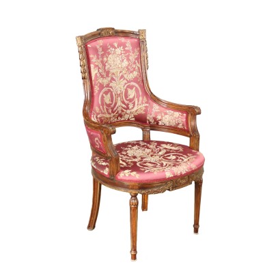 antigüedades, sillón, sillones antiguos, sillón antiguo, sillón italiano antiguo, sillón antiguo, sillón neoclásico, sillón siglo XIX, sillón estilo neoclásico