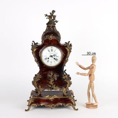Table Clock Gilded Bronze France XX Century