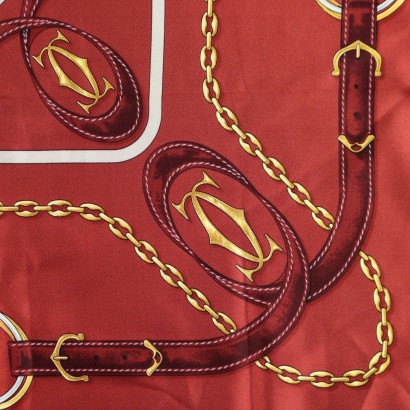 Vintage Schal Must de Cartier Seide Frankreich