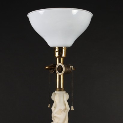 Lampadaire Art Déco Albâtre Italie Années 1930-1940