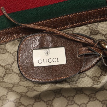 Vintage Gucci Monogram Bag Leather Italy 1950s-1960s