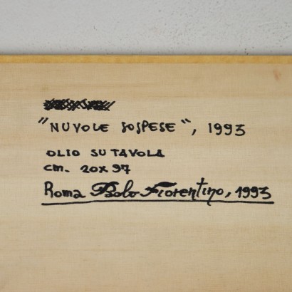 P. Fiorentino Oil on Wooden Board Italy 1993