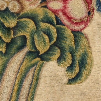 arte, arte italiano, pintura italiana antigua,Bordado con Composición con frutas y F,Composición con frutas y flores