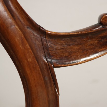 antiques, chair, antique chairs, antique chair, antique Italian chair, antique chair, neoclassical chair, 19th century chair,Tris of Luigi Filippo chairs