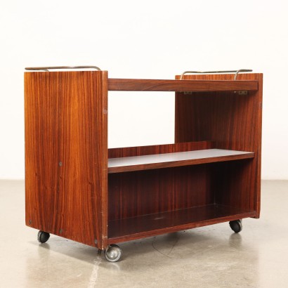 Service Trolley Exotic Wood Italy 1960s