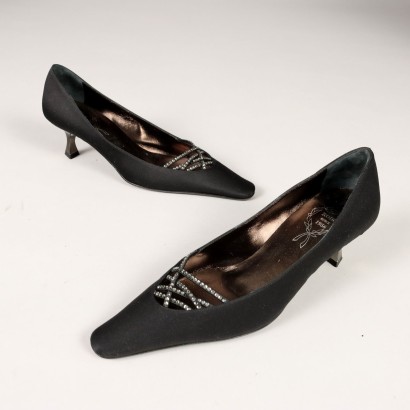 A Pair of Elegant Rodo Shoes Satin Size N. 4 Italy