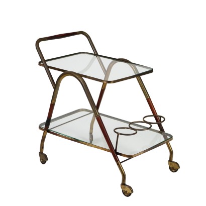 Service Trolley Glass Italy 1950s