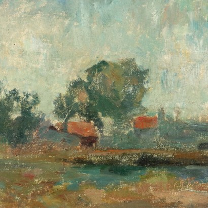 E. Pastorio Oil on Canvas Italy XX Century
