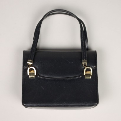 Vintage Night Blue Gucci Handbag Leather Italy 1960s