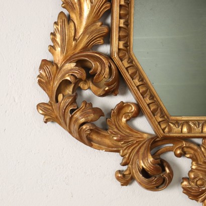 antigüedades, espejo, espejo antigüedades, espejo antiguo, espejo italiano antiguo, espejo antiguo, espejo neoclásico, espejo del siglo XIX - antigüedades, marco, marco antiguo, marco antiguo, marco italiano antiguo, marco antiguo, marco neoclásico, marco del siglo XIX, Espejo en estilo barroco